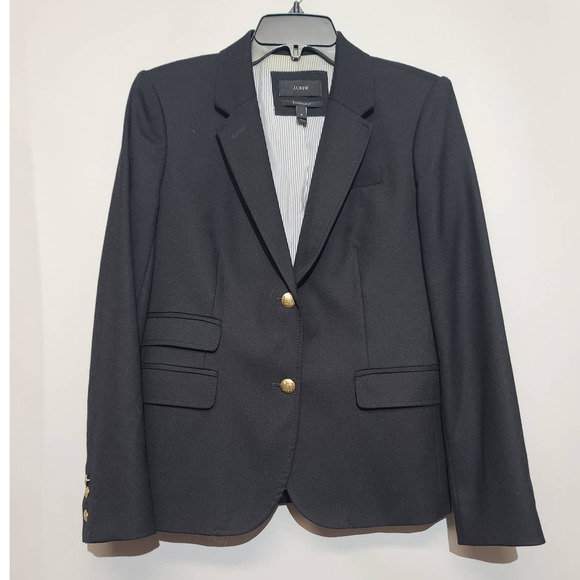 J. Crew Schoolboy Black Wool Blazer